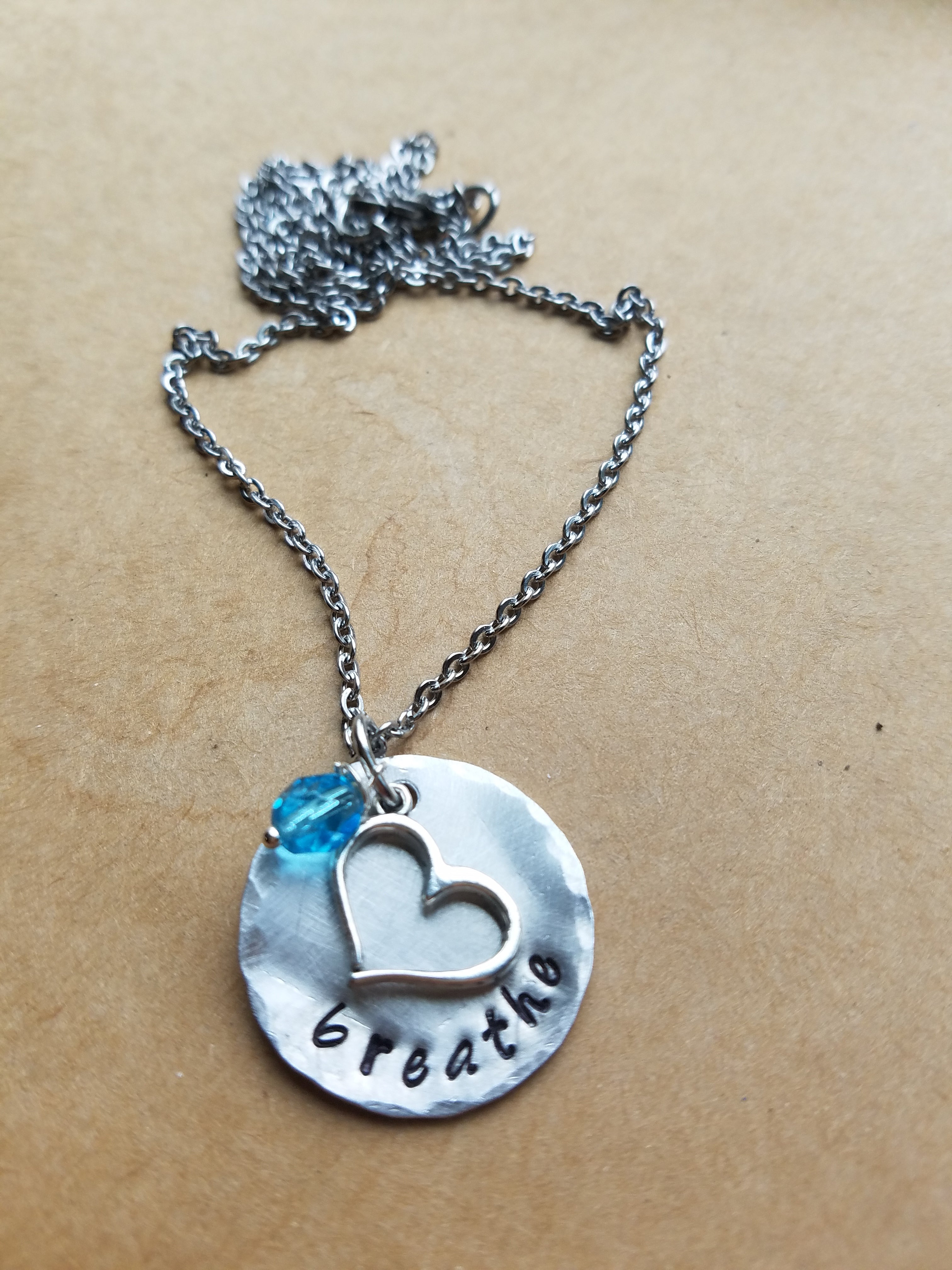 Believe stamped necklace